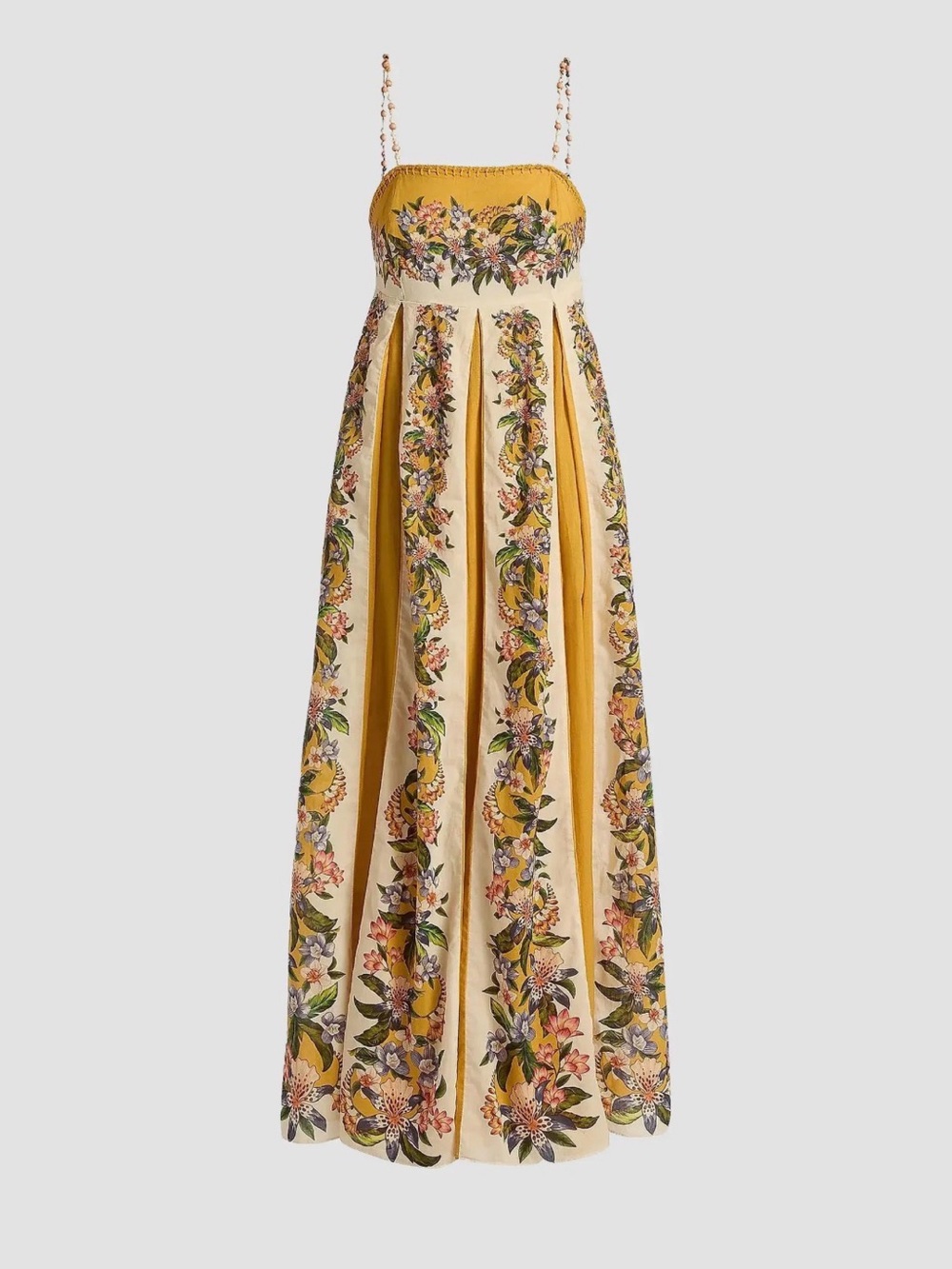 Farm Rio Sand Hilo Sleeveless A-Line Maxi Dress - Picture 6 of 6